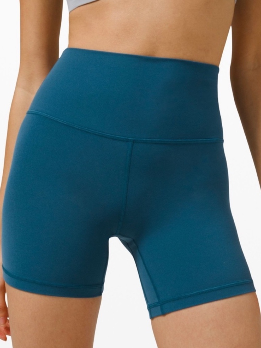 Old Navy Active Go Dry Teal High Rise Bike Shorts m